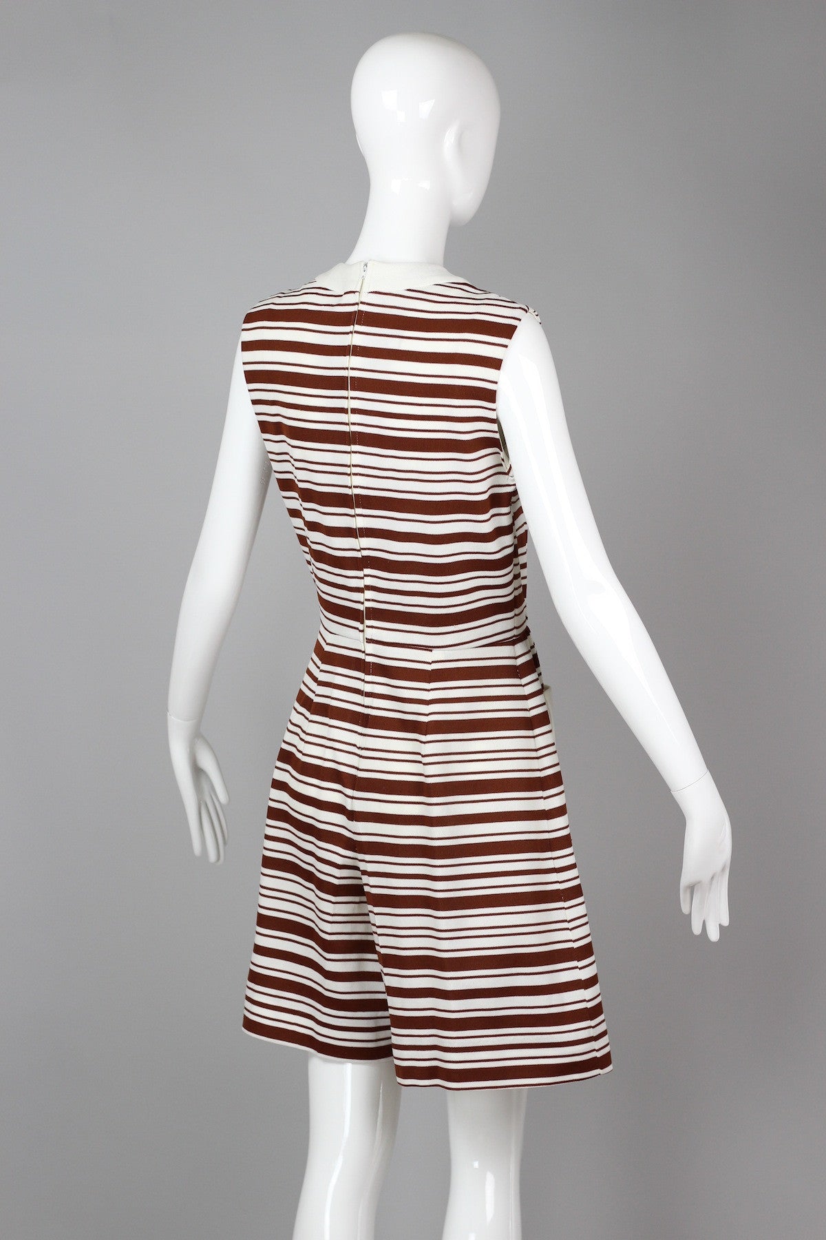 Vintage 1960s Striped Culottes Romper Playsuit