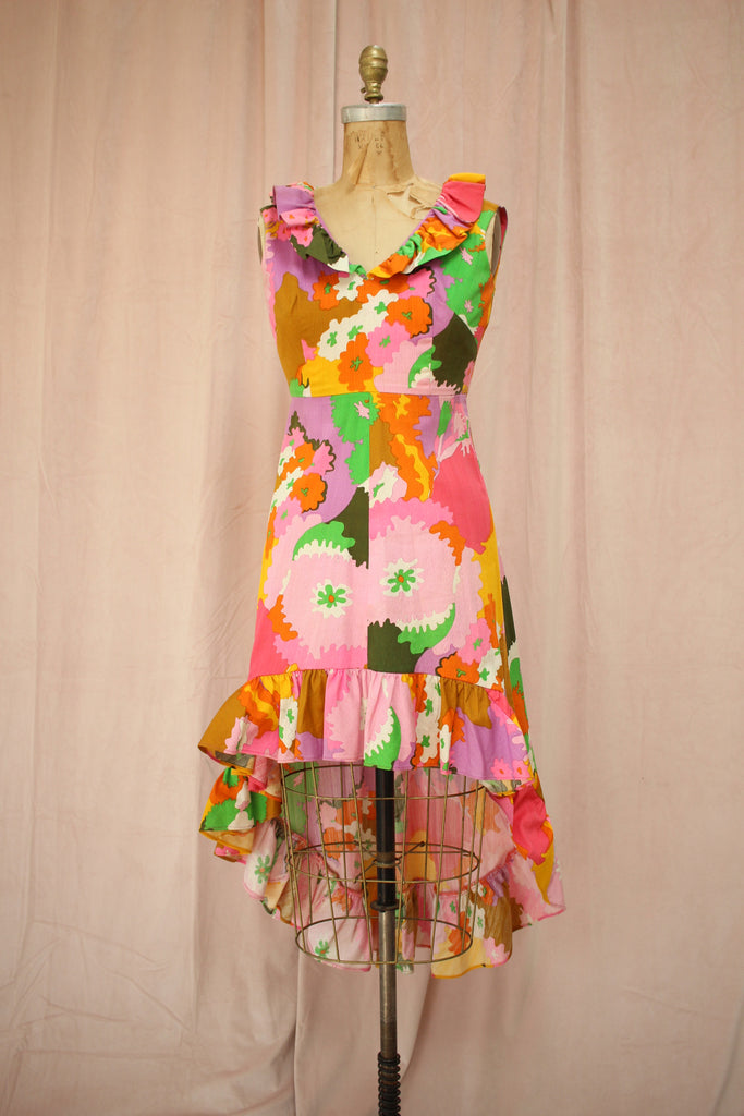 Candy Color | 60s Vintage High Low Dress