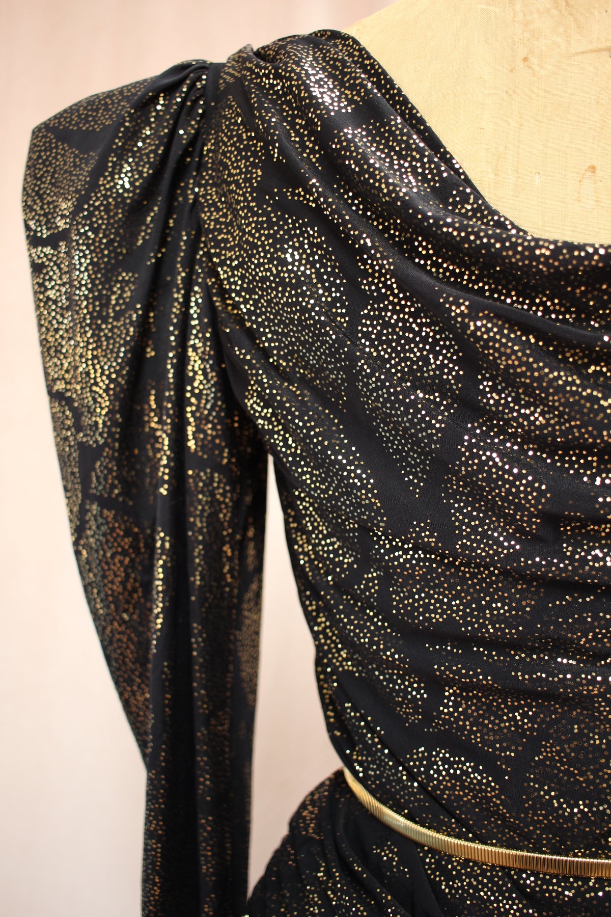 Lady Luck Dress | Art Deco Gold Lamé Dress