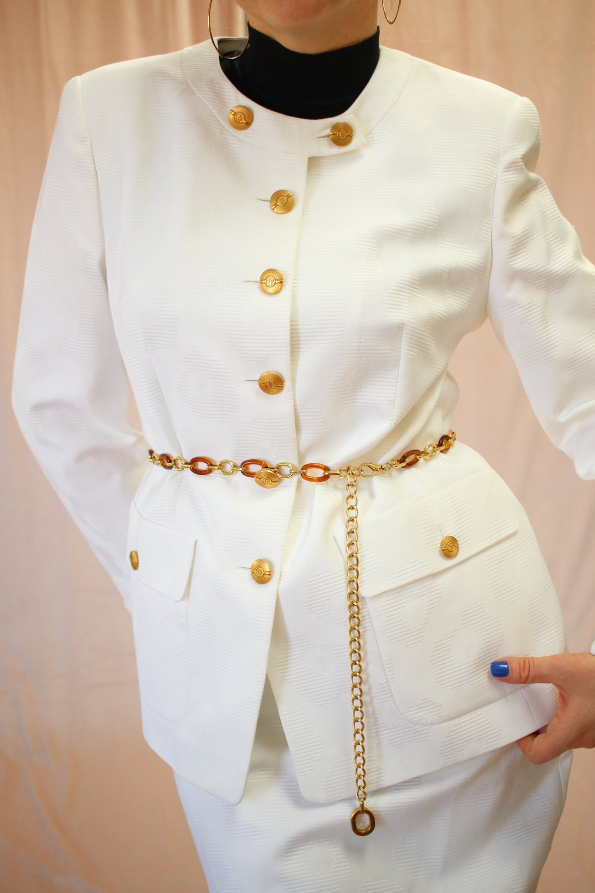 LOUIS FERAUD Vintage plaid checked Skirt Blazer SUIT set S 6 – Style Star  Vintage