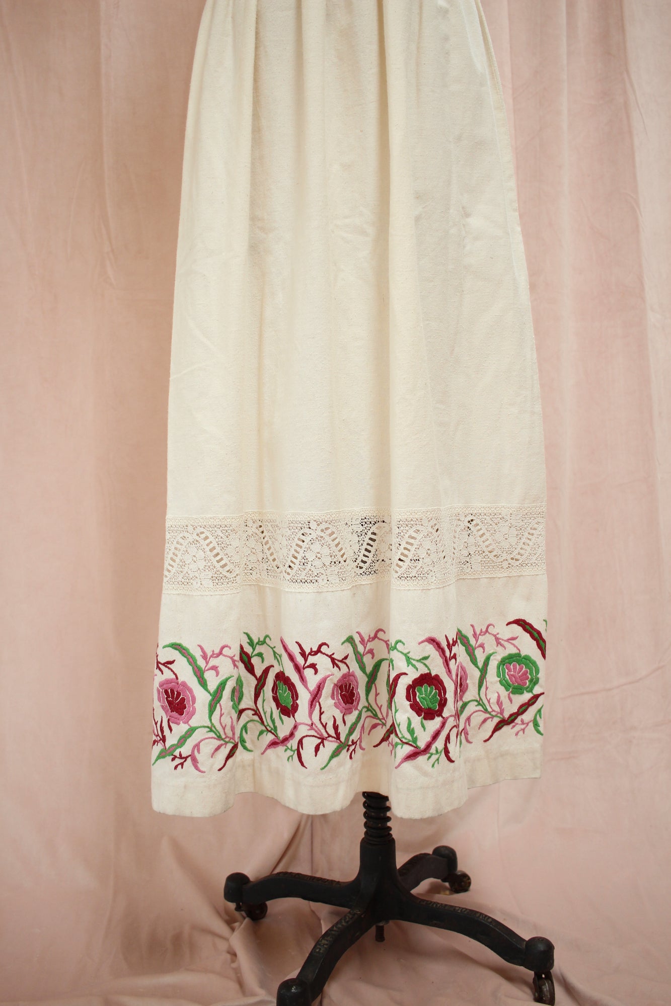 The Marisol Dress | 1970s Embroidered Maxi