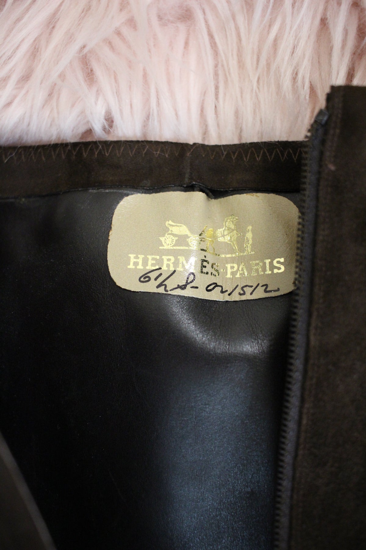 Hermès Vintage 70s Rare Suede Knee High Boots