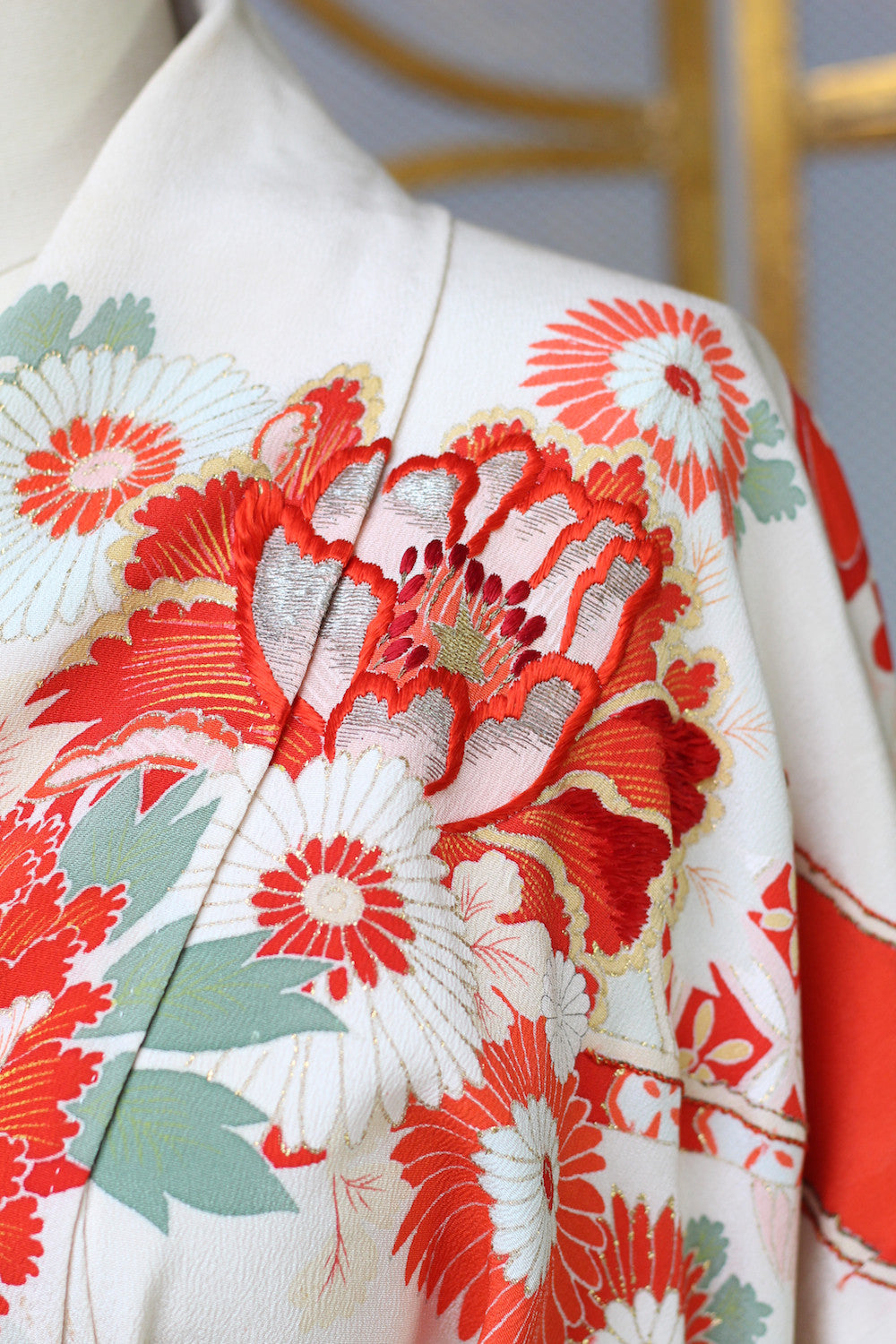 Stunning Museum Quality Rare Vintage Japanese Furisode Kimono with Obi