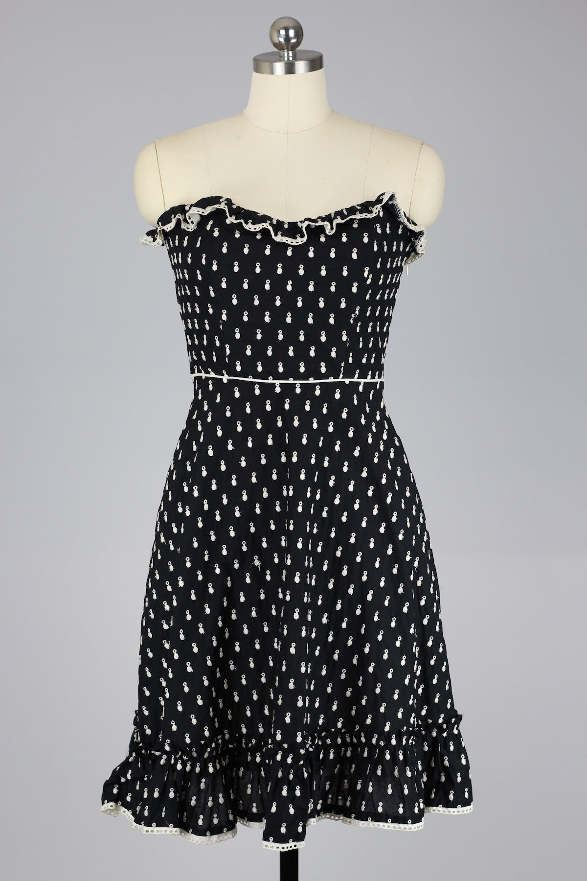 Vintage Classic Strapless Betsey Johnson Dress