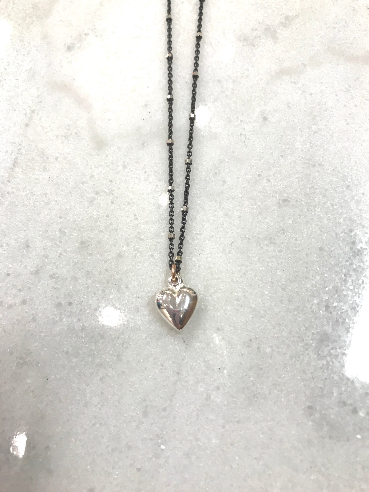 Delicate Sterling Heart Necklace