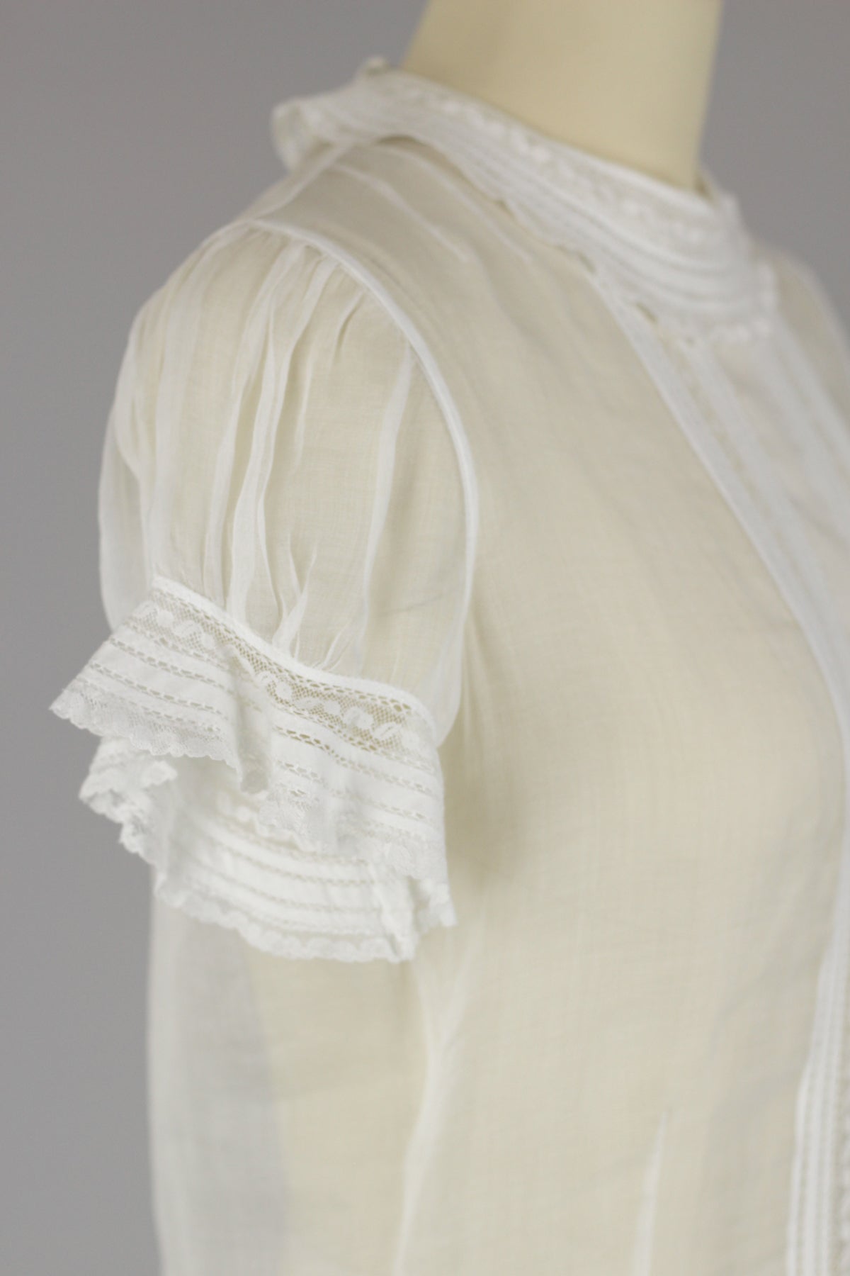 1950s Hand Stitched Cotton Blouse