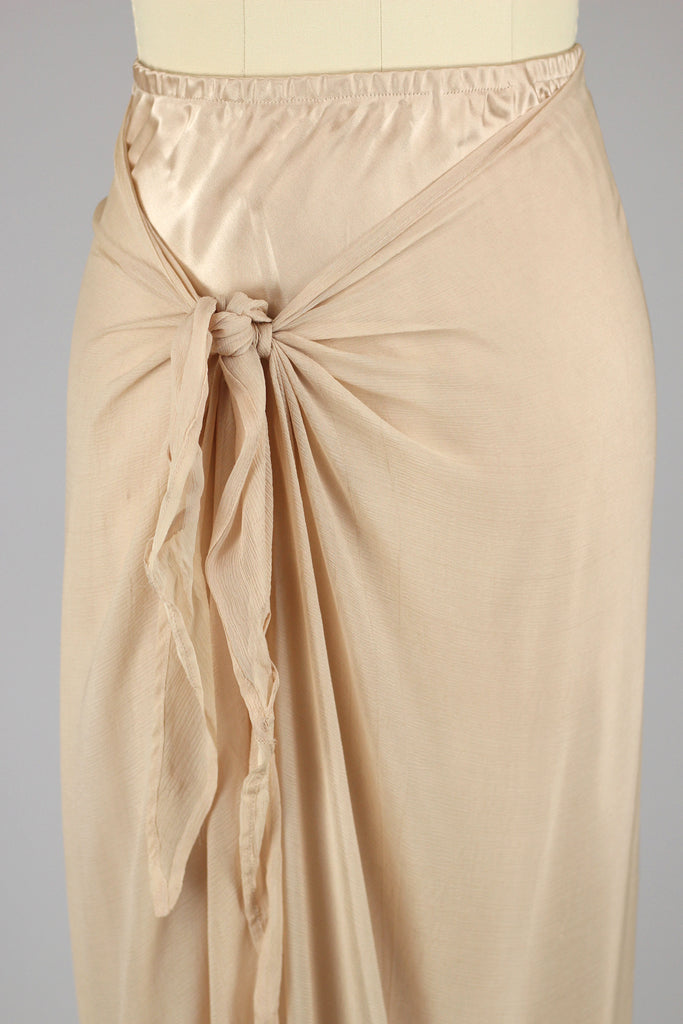 Vintage Inspired Bonnie Strauss Silk Chiffon Beaded Skirt