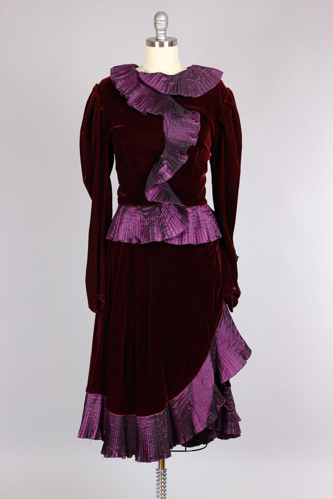 Vicky Tiel Vintage Couture Victorian Ensemble