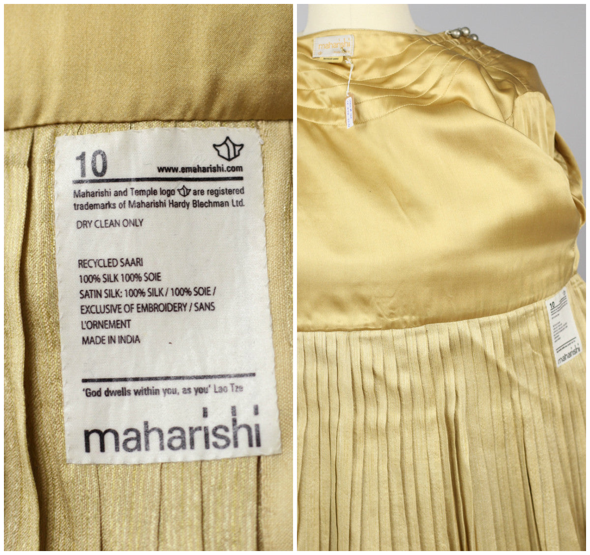 Maharishi Recyled Vintage Saris Silk Jacket