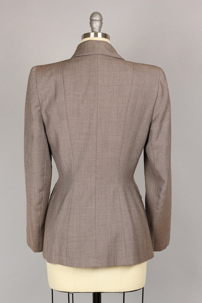 1940s Authentic Edith Head Chic Tailored Jacket