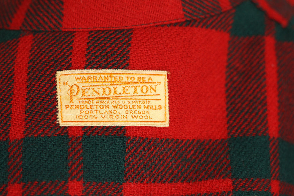 Vintage 1960s Women's Pendleton Shirt 100% Virgin Wool