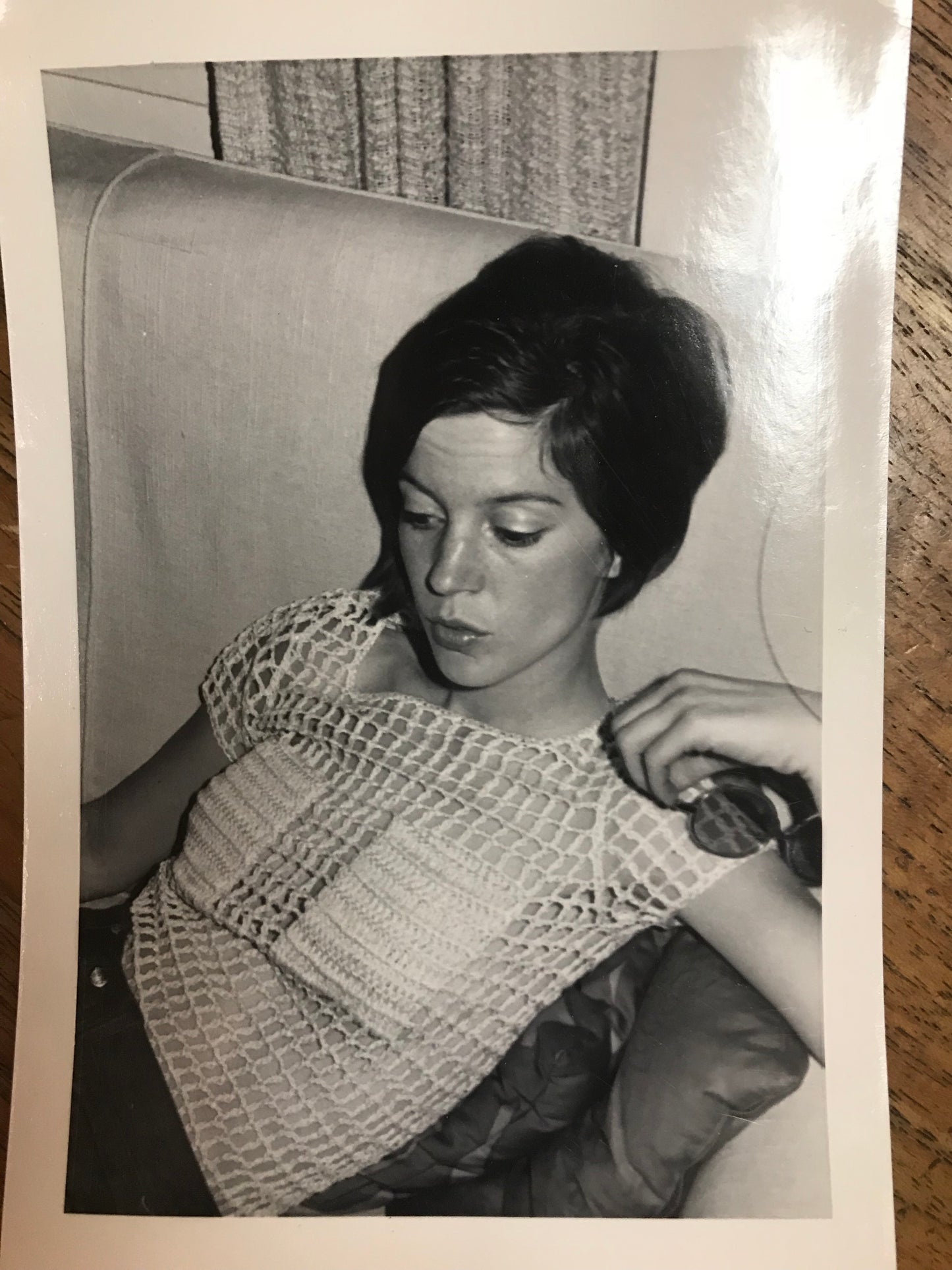 Rare 1960s Mod Mesh Mini Dress / Top