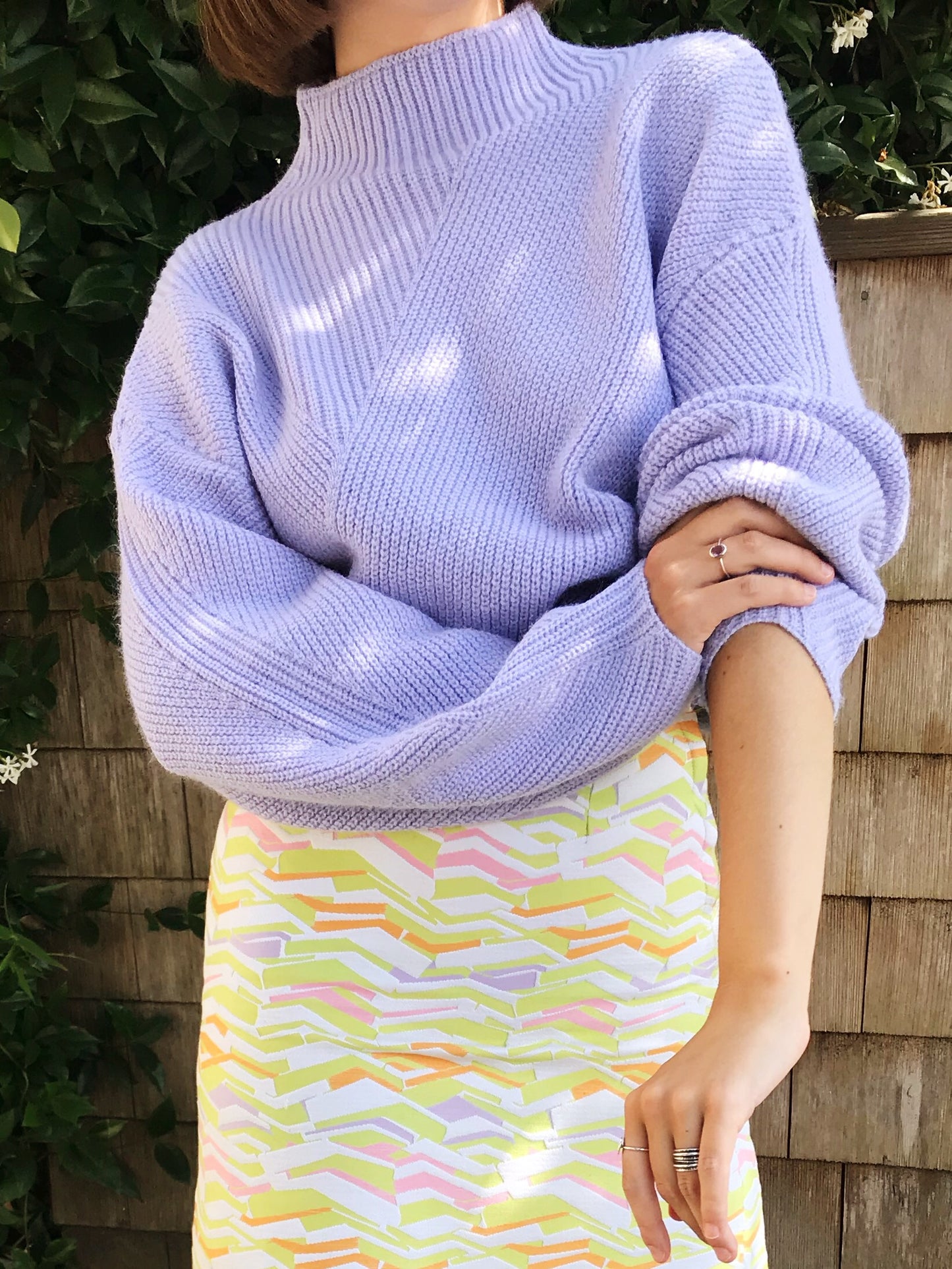 The Raya Sweater - Lilac