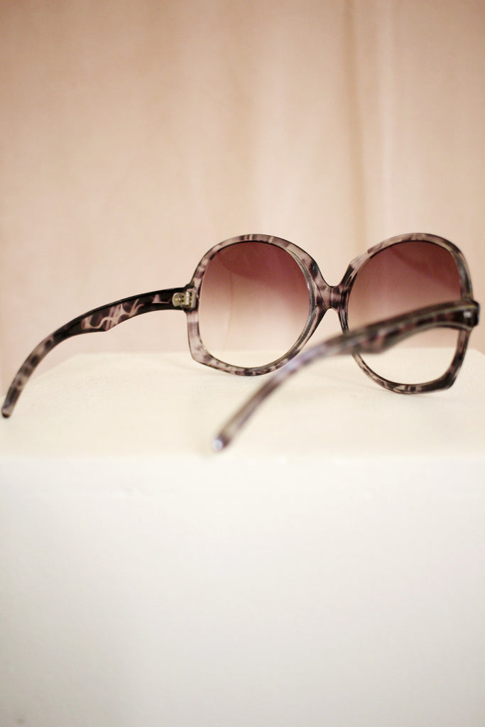 70s Sunglasses - Grey Tortoiseshell