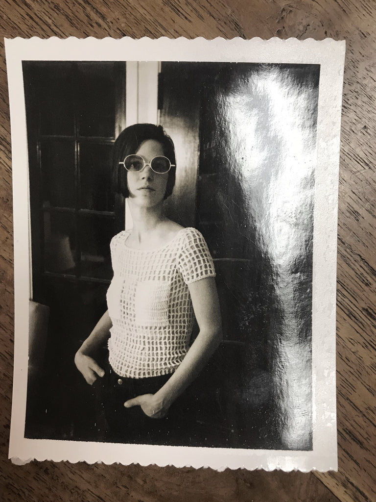 Rare 1960s Mod Mesh Mini Dress / Top