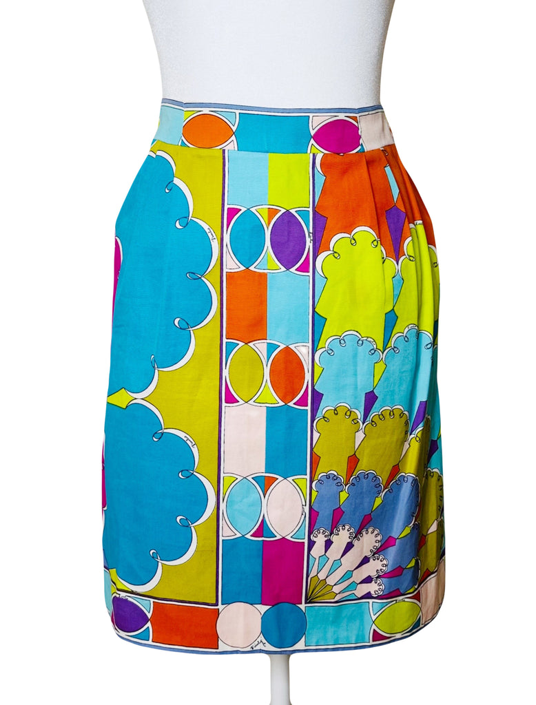 Vintage Louis Feraud Velvet Abstract Print Design Skirt Size 10 - Momentum  Vintage