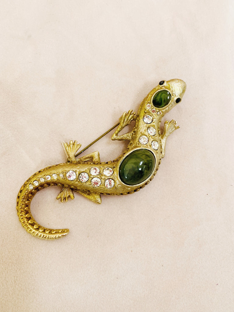 Vintage Lizard Brooch