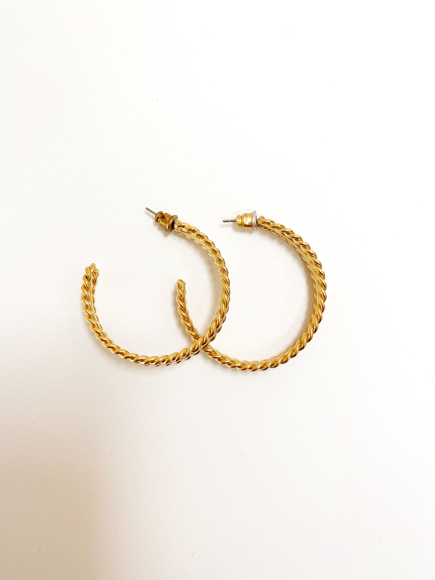 Perfect Vintage Gold Hoops