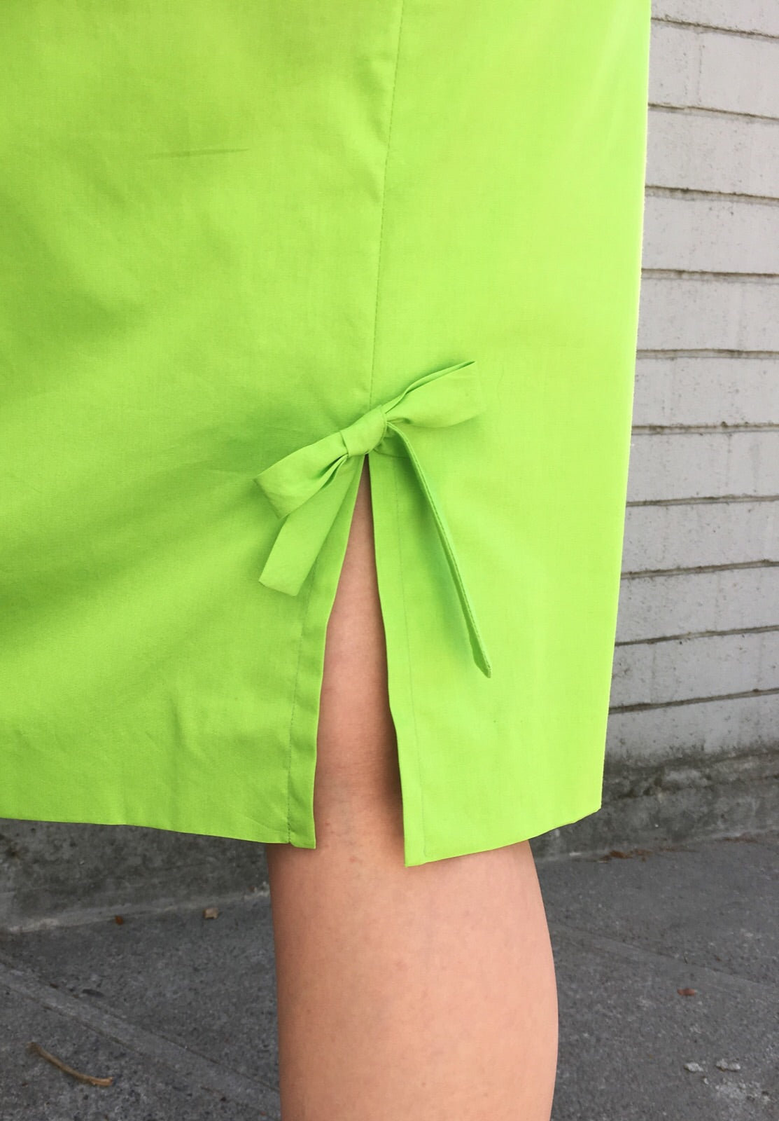 Vintage Ungaro Lime Pencil Skirt