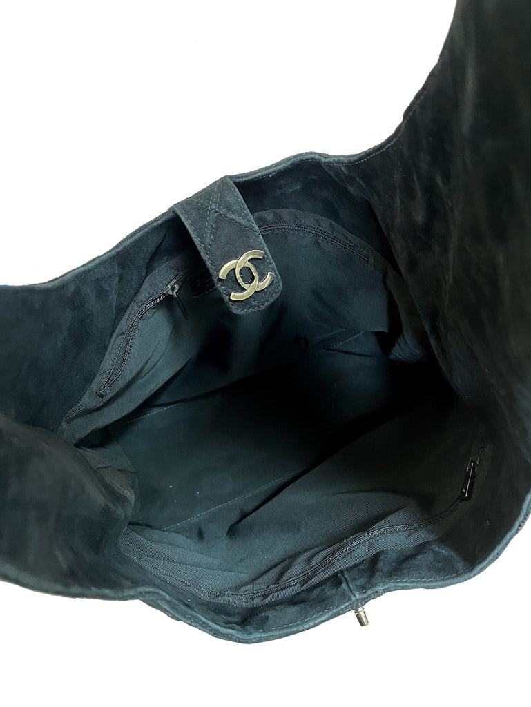 Y2K Chanel Brown Suede Leather Hobo Shoulder Bag w/ Tortoise Chain – Mint  Market