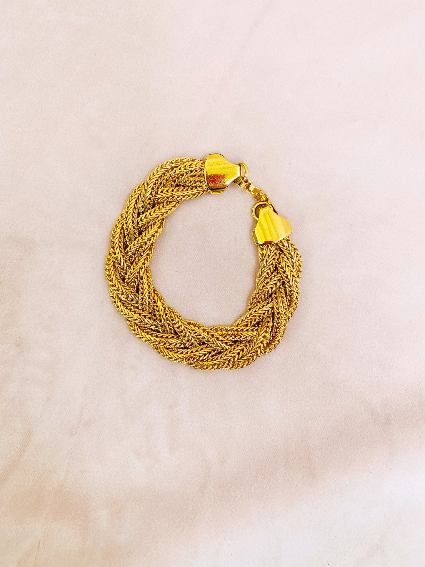 Napier Signed Woven Chain Bracelet