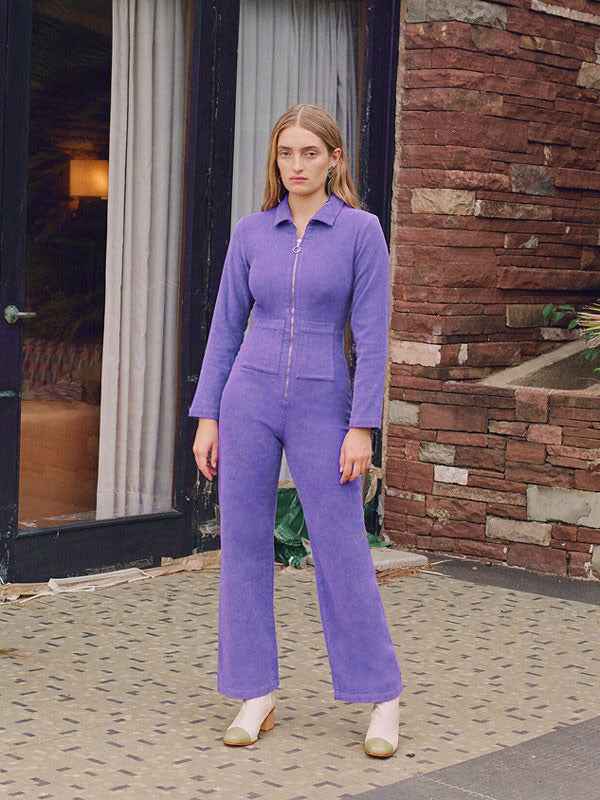 Paloma Wool Paufi Corduroy Jumpsuit - Purple