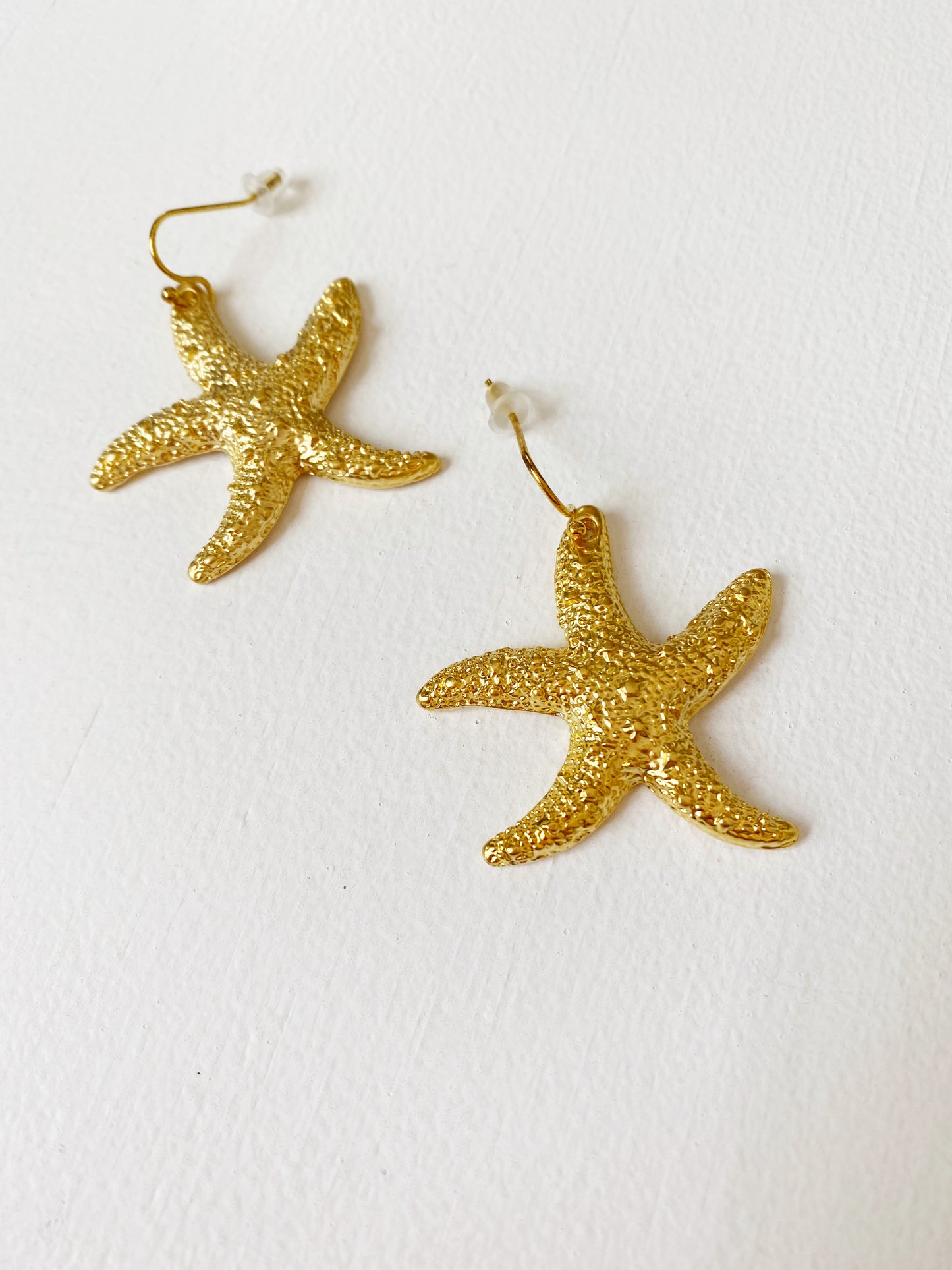 Gold Starfish Earrings