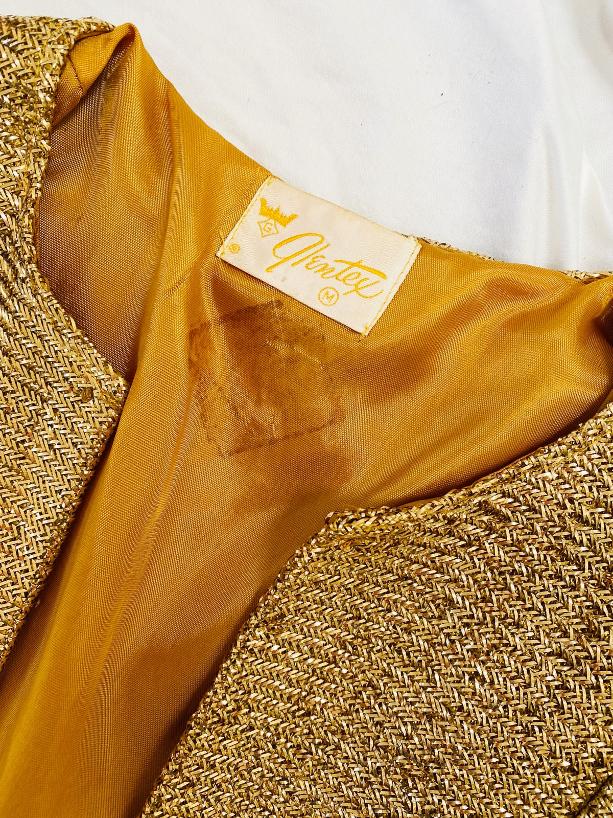 50s Gold Lurex Cropped Jacket