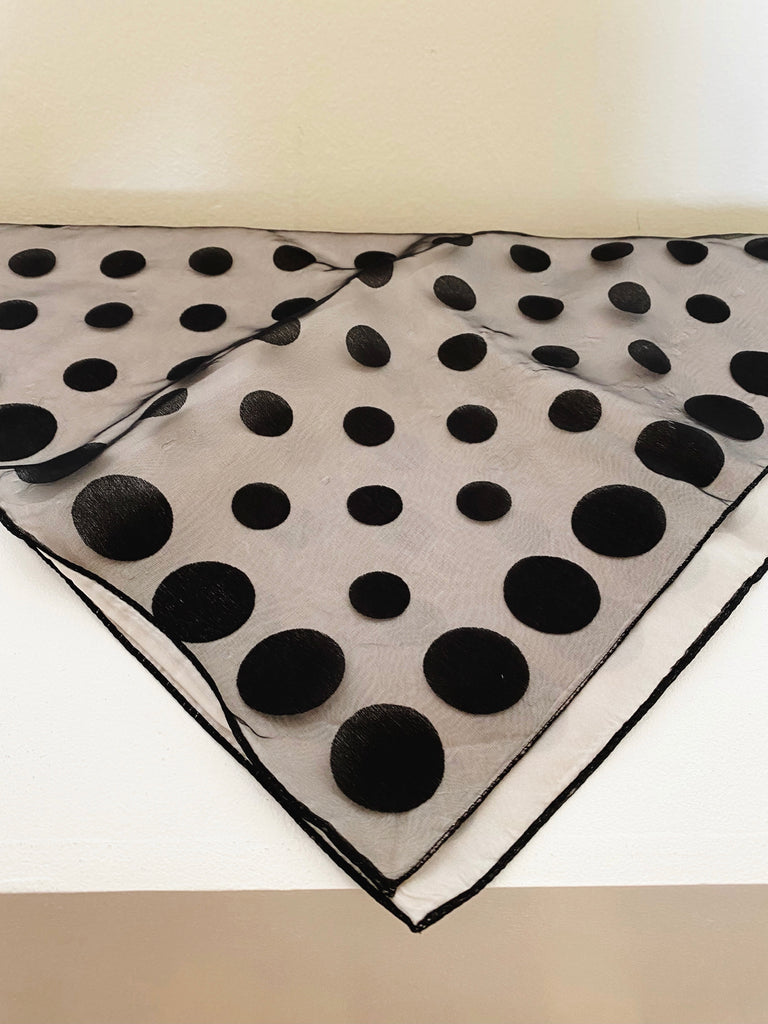 Vintage Polka Dot Scarf