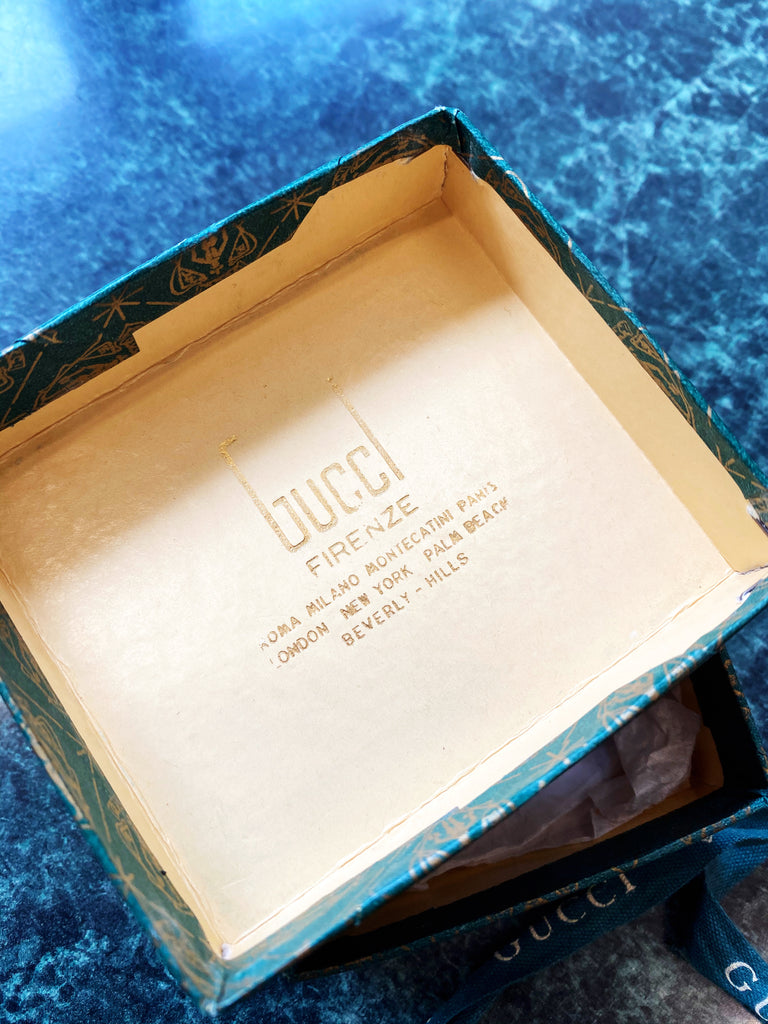 Vintage 1970s Gucci Blue Lucite Watch