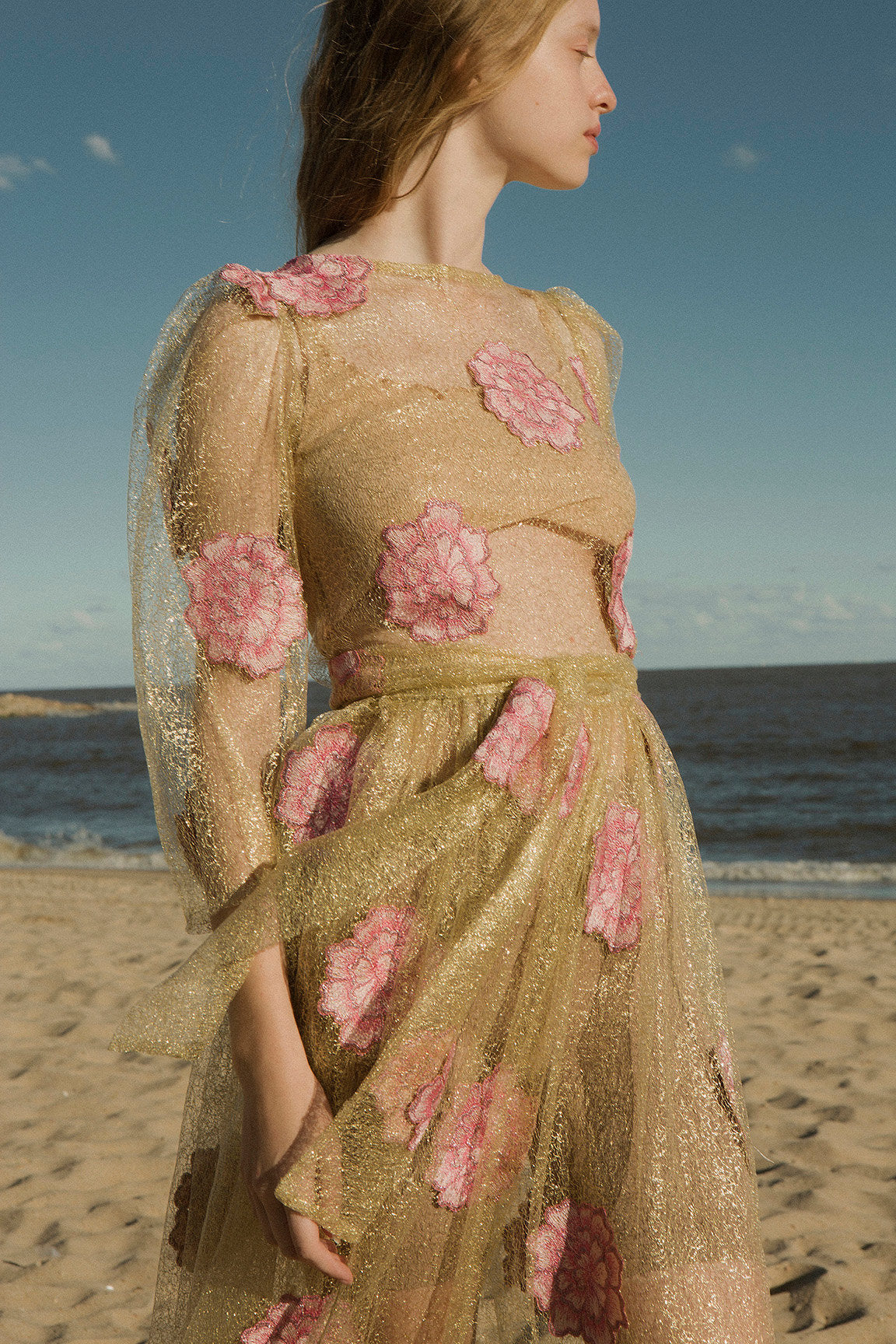 Tach Laia Floral Sheer Dress