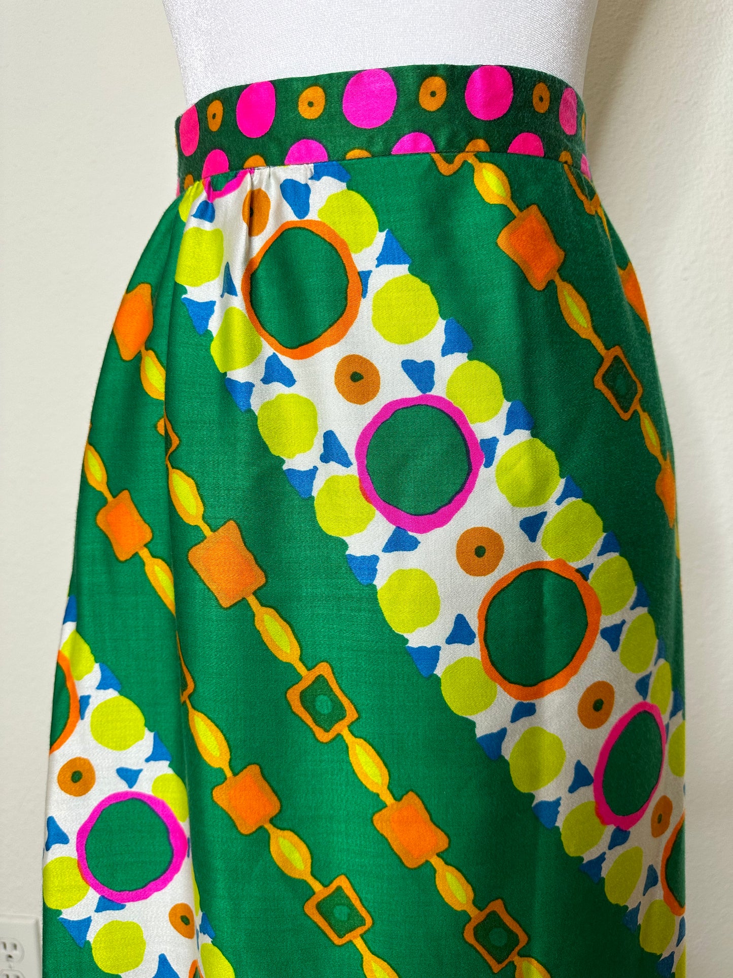Vintage Alex Coleman Green Mod Skirt