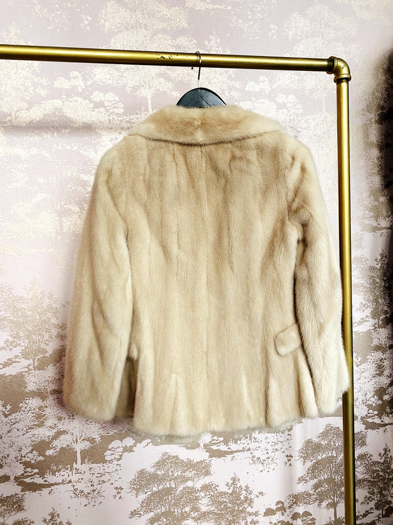 Vintage White Mink Jacket