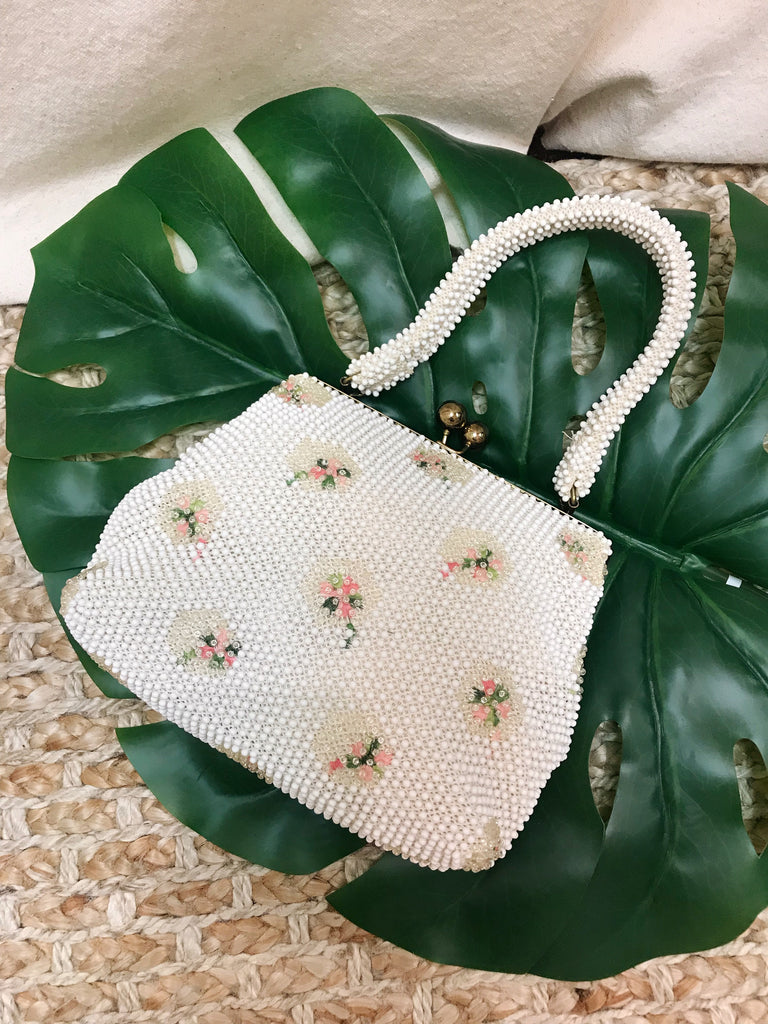 Vintage Tiny Dot Beaded Bag