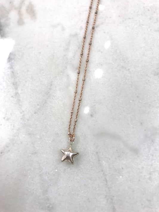 Delicate Sterling Star Necklace