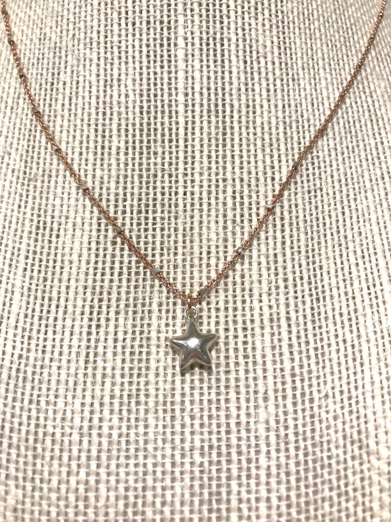 Delicate Sterling Star Necklace