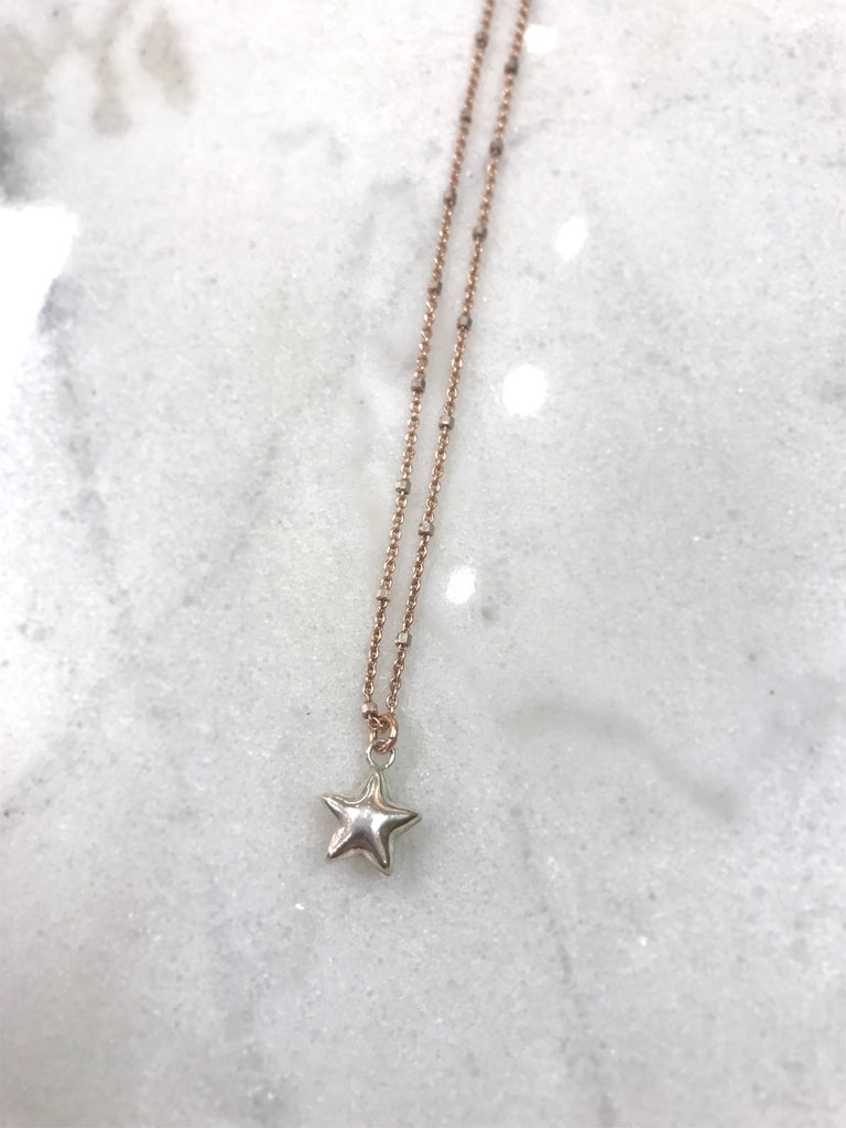 Delicate Sterling Star Necklace